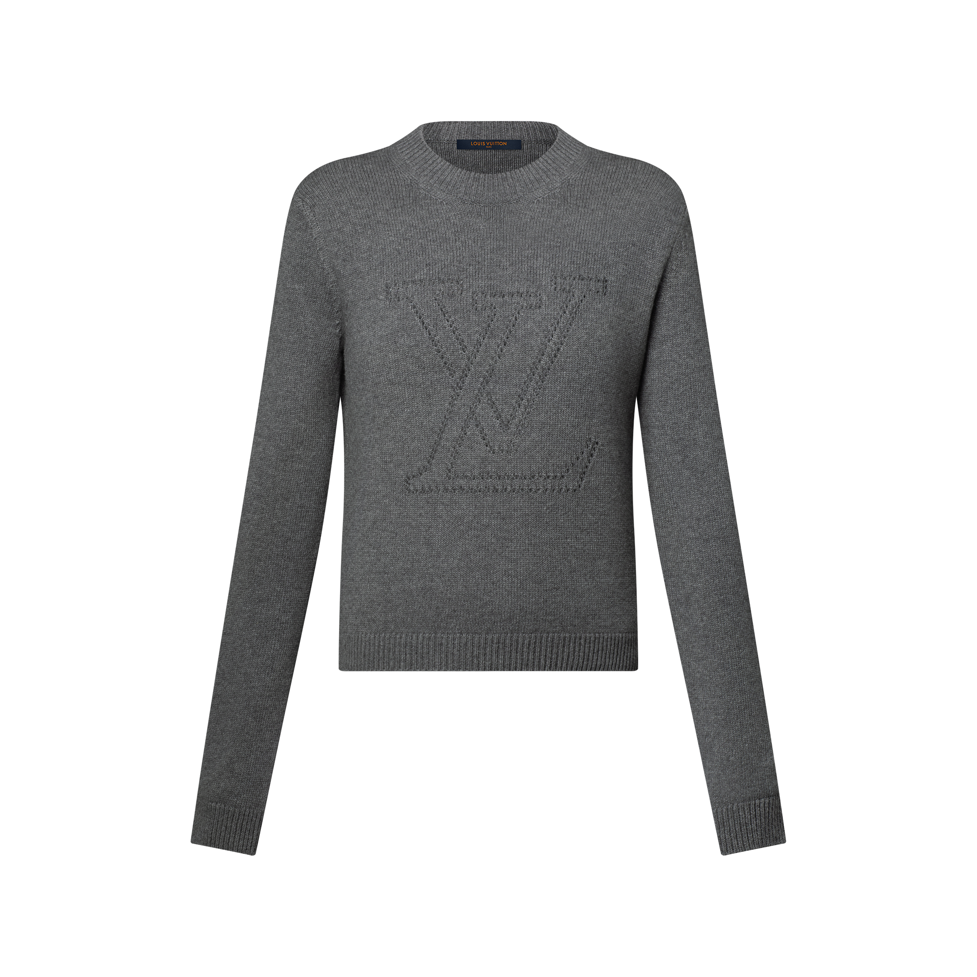 トップス LOUIS VUITTON knit sweater gray Louis Vuitton Nigo Grey & Black Logo Sweater – Savonches